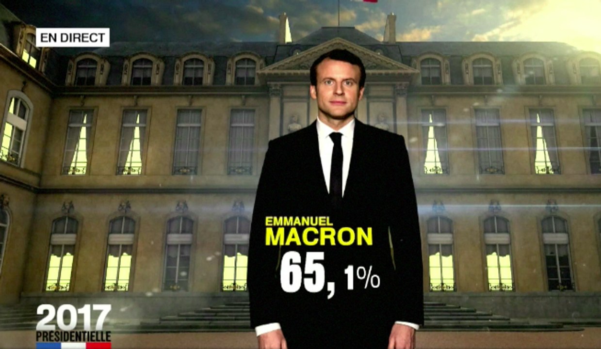 法国2017总统大选最终结果 - JT 07/05/2017 : Emmanuel Macron, le nouveau Président de la République