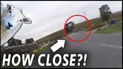 Motorcyclist's SHOCKING near miss with LAMBorgini