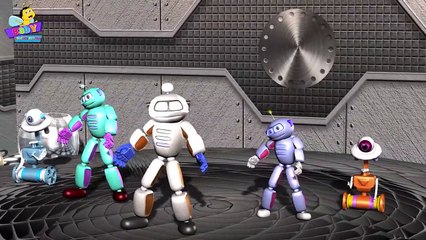 Finger Family _ Robot Finger Family _ 3D Finger Family Nursery Rhymes-wPbZ0-o6x_Q