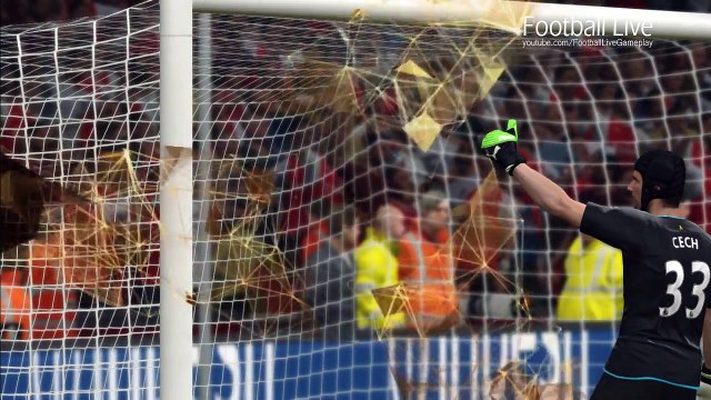 PES 2017 - Arsenal vs Manchester United - POGBA jumps over OZIL & Funny Goals - Gameplay PC