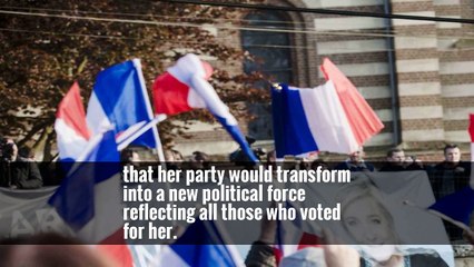 The vote was a record for the National Front and, she said, a mandate for it to become a new “patriotic and Republican alliance”
