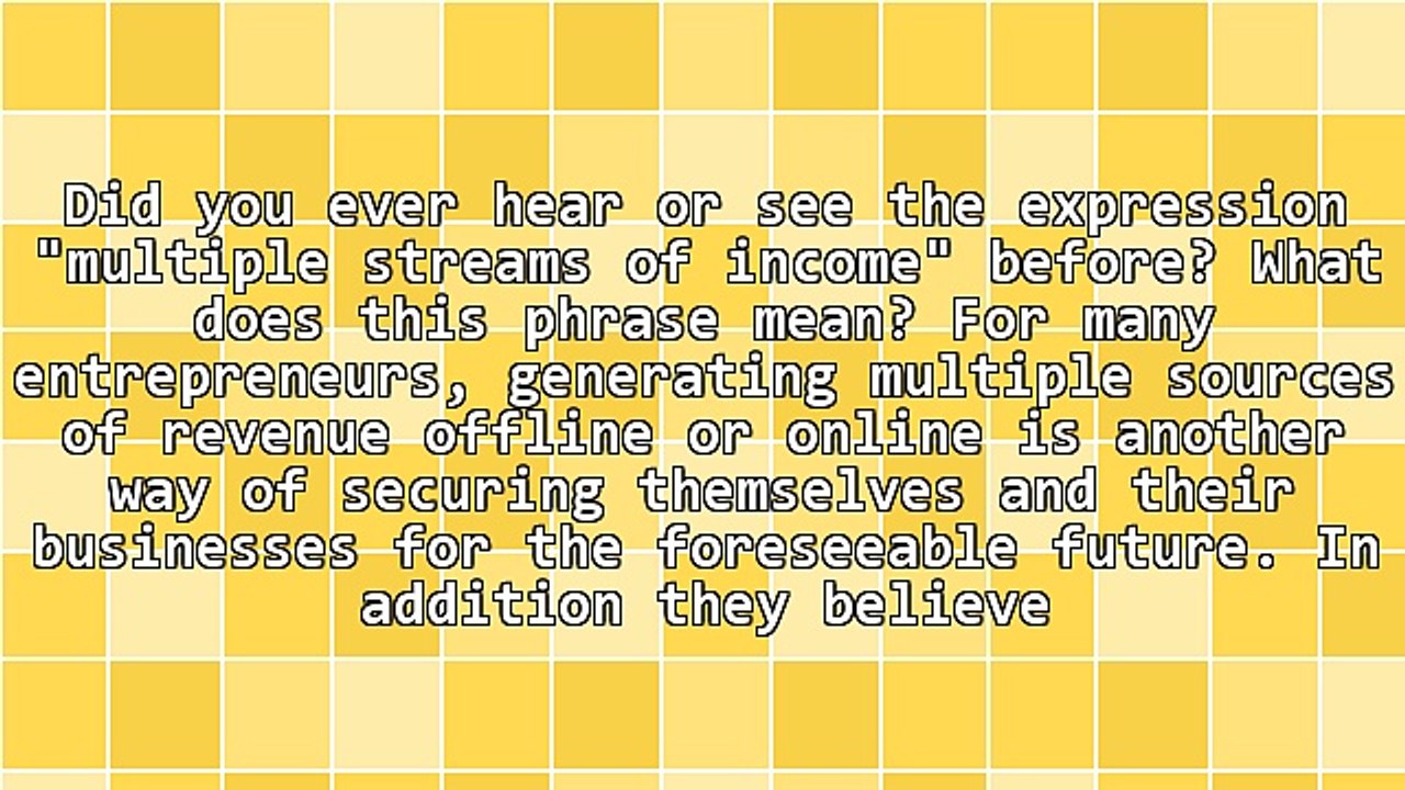 How To Generate Several Sources Of Affiliate Marketing Revenue
