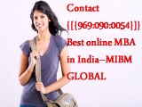 Contact {[{9690900054}]} Best online MBA in India–MIBM GLOBAL