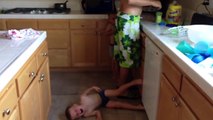 Epic Twin Meltdown - Parents Pretend to Drink Twi