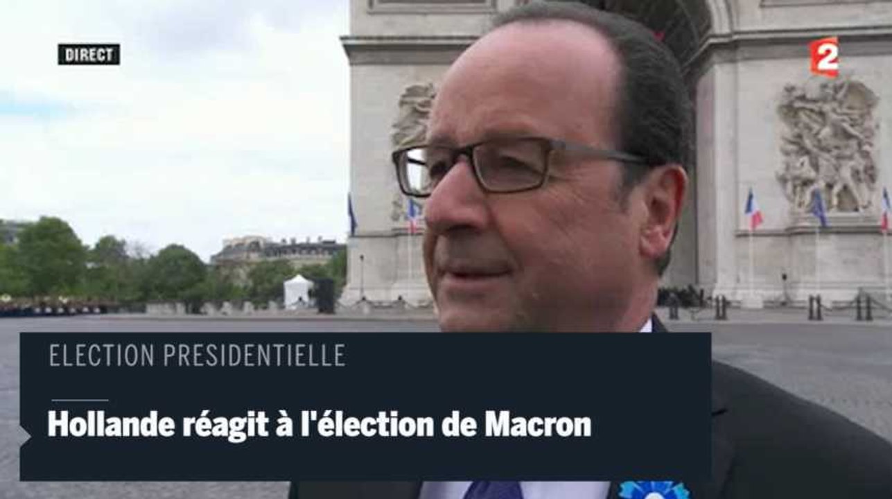 Hollande sur Macron : "Une sorte de flambeau est passé"