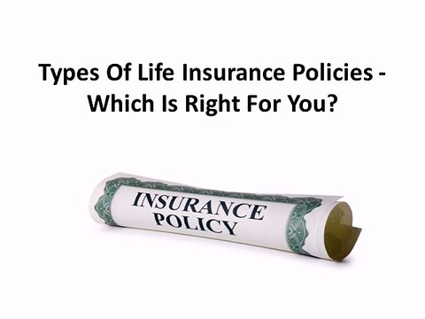 Types Of Life Insurance Policies - Which Is Right For You