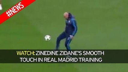 Zinedine Zidane proves he's still got it in Real Madrid training!!!
