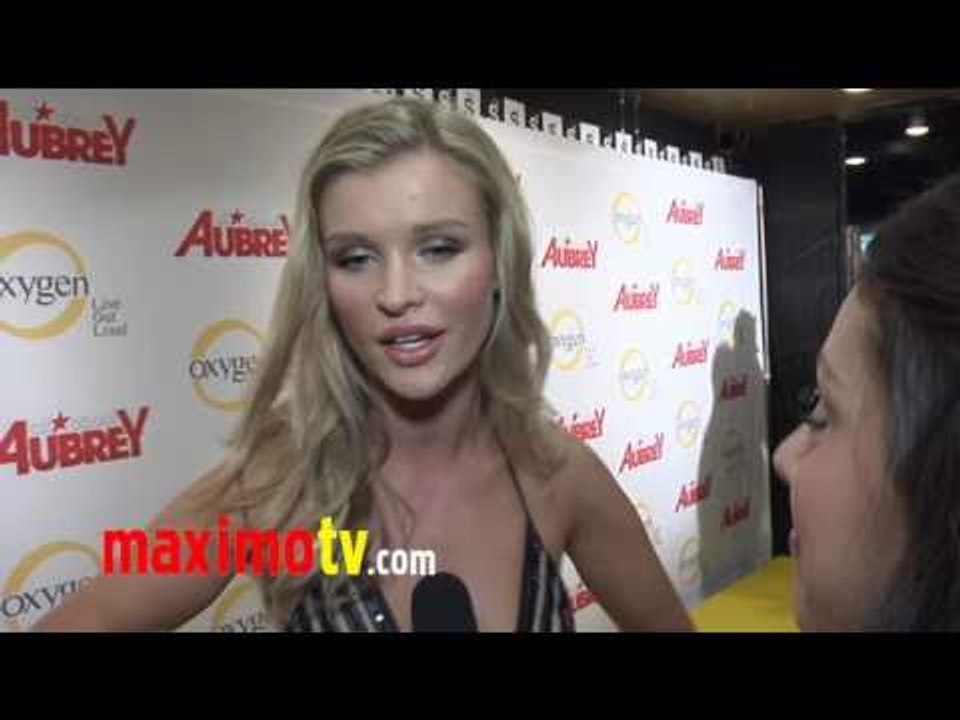 JOANNA KRUPA Interview at "All About Aubrey" Premiere Party