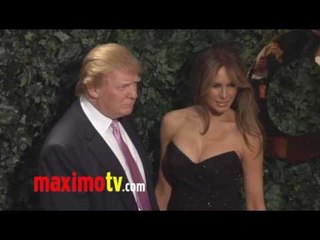 DONALD TRUMP and MELANIA TRUMP at QVC Red Carpet Style Party 2011