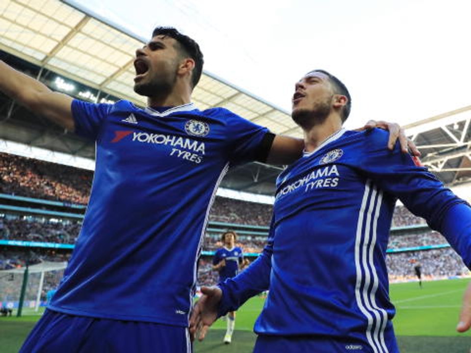 Costa, Hazard and Fabregas perform for Conte ...