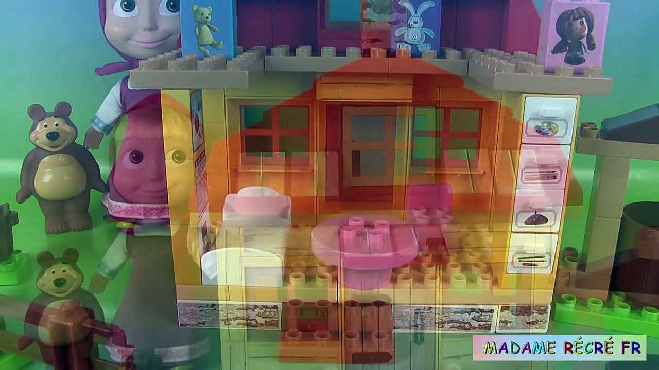 Masha et l’ours Mishka Маша и Медведь Jeu de construction Maison de Masha’s House Lego Blocks