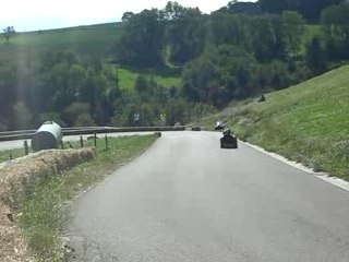 Clem et moi en cario : virage 3 et 4 de pringy