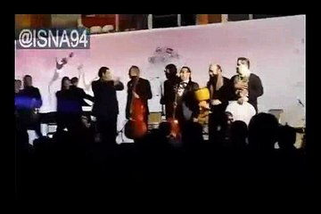 Caught on cam Stage falls down during an event