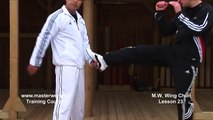 Wing Chun for beginners lesson 23 basic leg exercise blocking a front kick