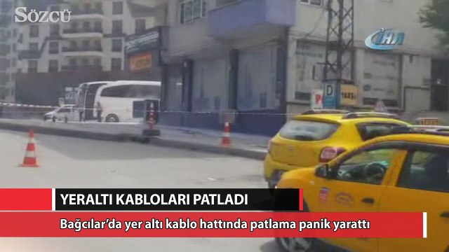 Yeraltı kabloları patladı, vatandaş paniğe kapıldı
