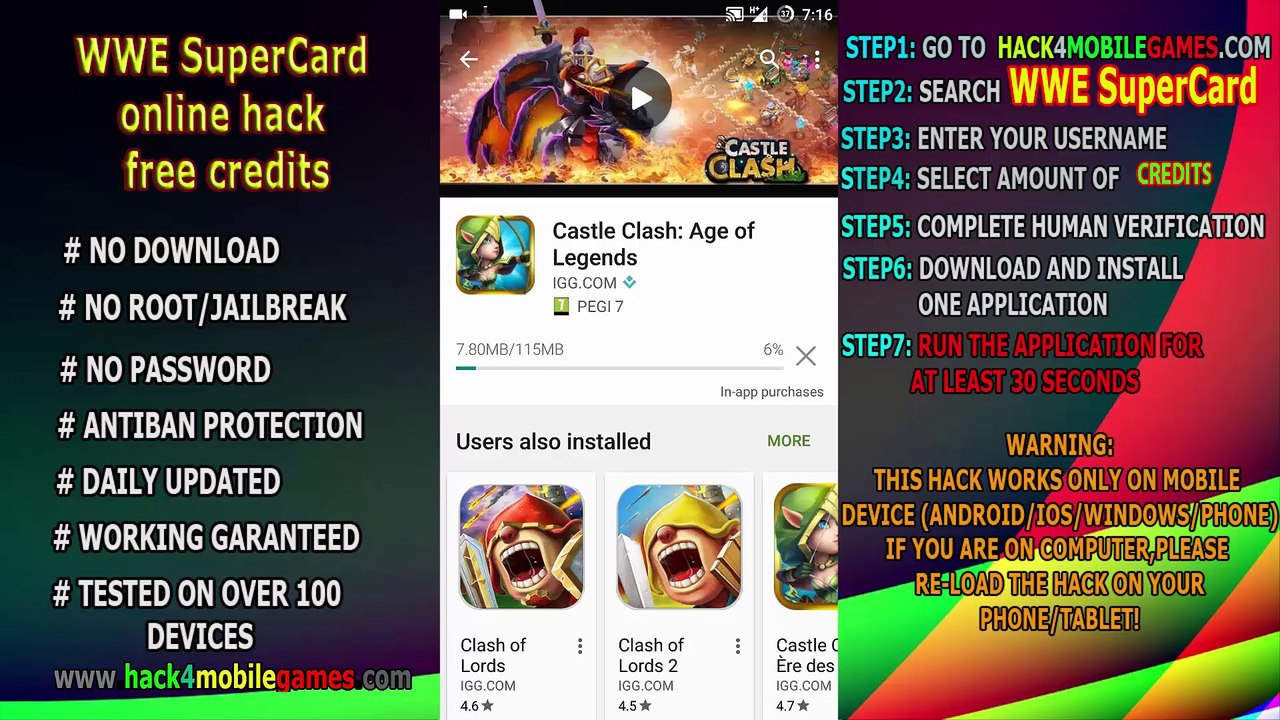 WWE SuperCard cheat codes