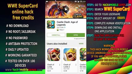 WWE SuperCard hack android apk free download