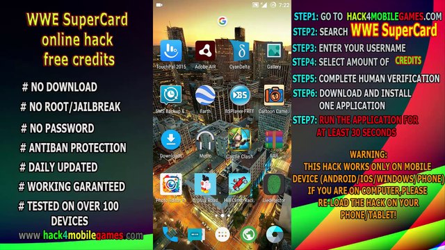 How to Hack WWE SuperCard for Android Unlimited CREDITS