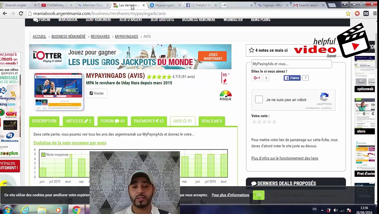 Mypayingads (MPA) - Explication De Meilleur Site - investissement & Partage Des Bénéfices -