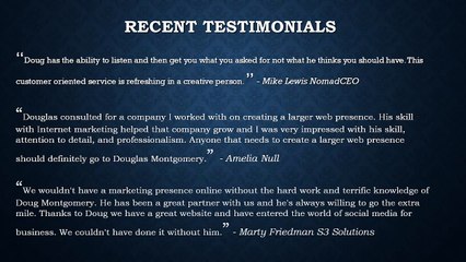 5 Reasons to Work With Doug Montgomery Citrus County Web Design