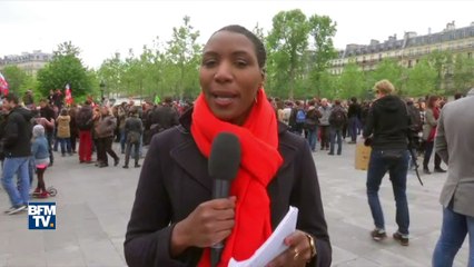 Les images de la première manifestation à Paris après l’élection de Macron