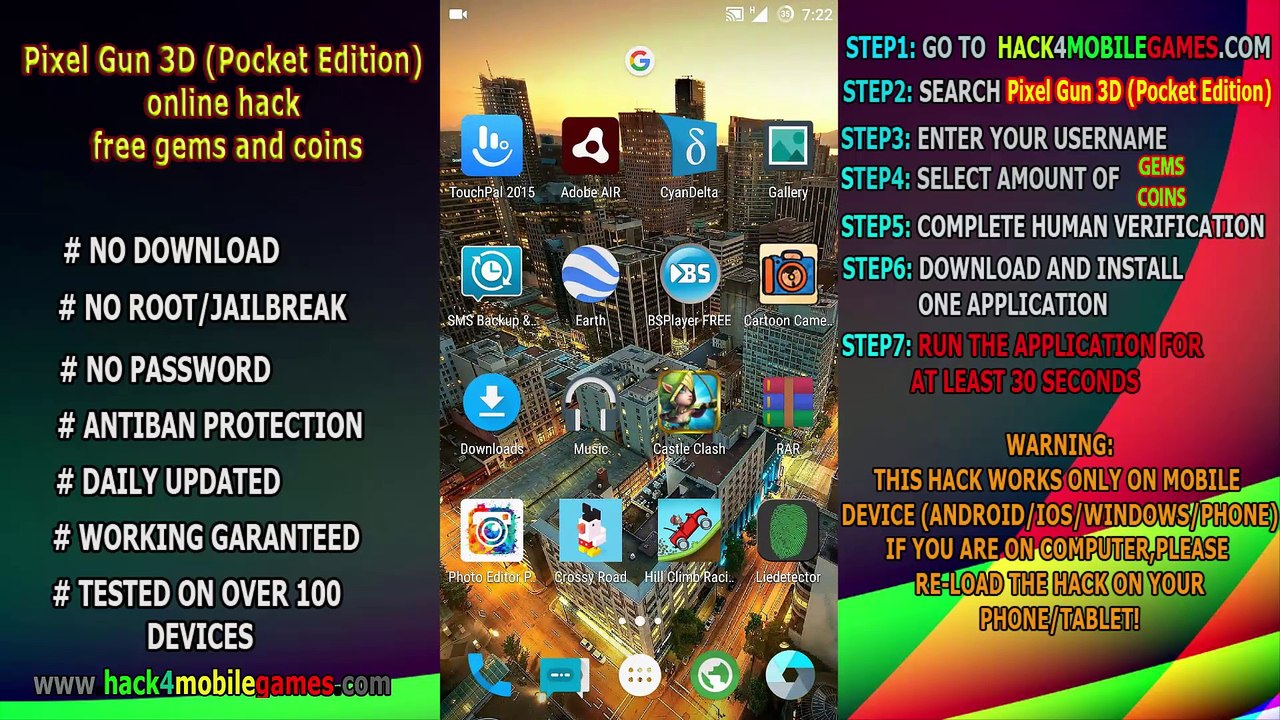 Pixel Gun 3D (Pocket Edition) hack android