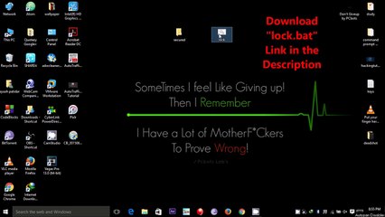 How to lock folder using command prompt
