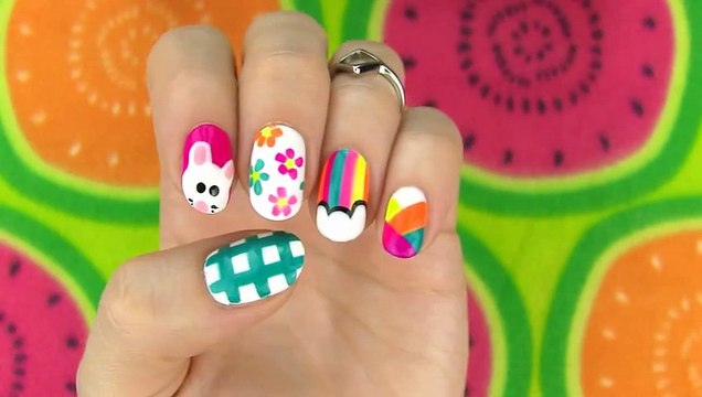 Nail Art Without any Tools! DIY Nail Designs with toothpick 2
