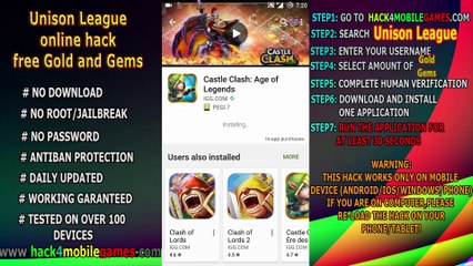 Unison League hack app