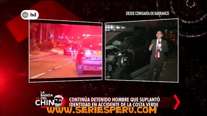 Nota - Continua detenido hombre que suplanto identidad en accidente de la Costa verde