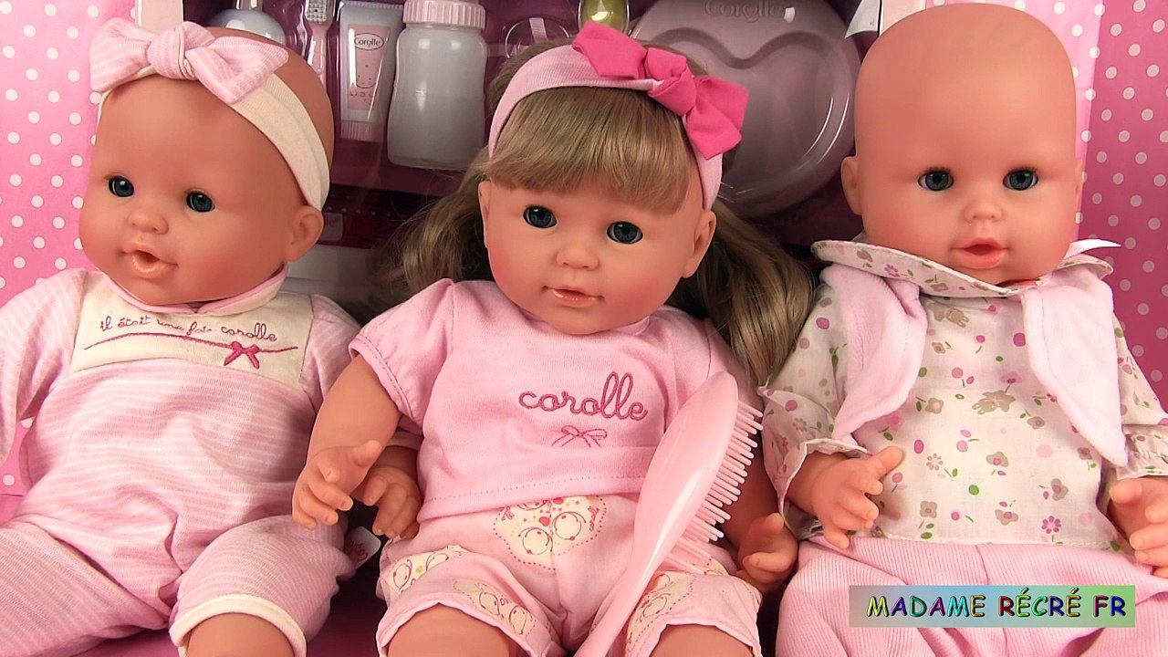 Poupee Corolle Baby Doll Mon Bebe Classique Blondinette Coffret De Bebe Cerise Accessoires Video Dailymotion