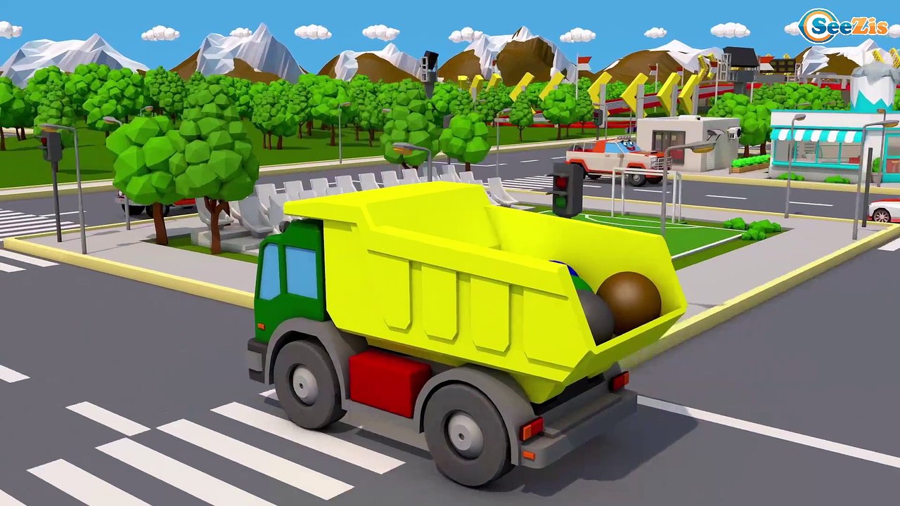 Learn Shapes and Colors for kids with Monster Truck | Shapes for Kids Nursery Rhymes