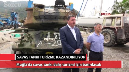 Muğla’da savaş tankı dalış turizmi için batırılacak