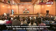 Syrie: première évacuation de rebelles de Damas depuis 2011