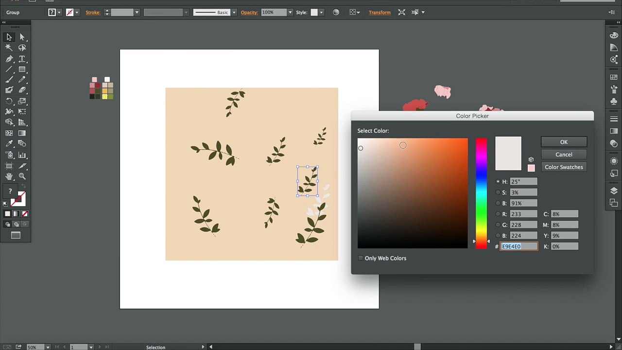 Surface Pattern Designed Using Adobe Illustrator