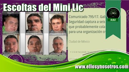 PGR comunica la captura de seis escoltas de 'El Mini Lic'