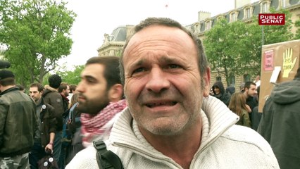 « Je suis là aujourd'hui pour dire à Macron qu'il ne va pas avoir un jour de répit. »