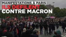 Plusieurs centaines de manifestants défilent contre Macron