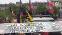 Première manifestation à Paris après l'élection d'Emmanuel Macron