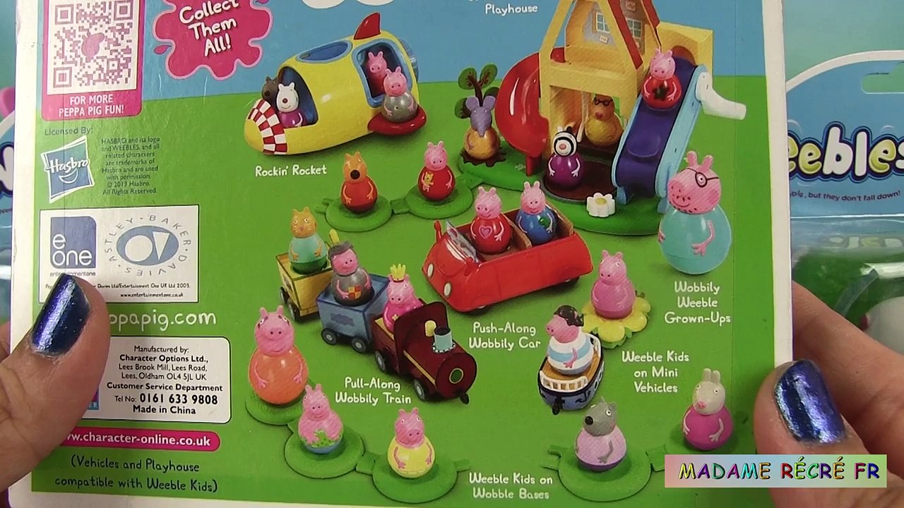 Peppa Pig Figurines Culbuto Aire de Jeux Weebles Wind & Wobble Playhouse