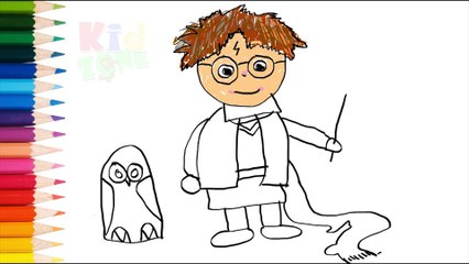 Harry Poster kid - how to draw Harry Potter Kid