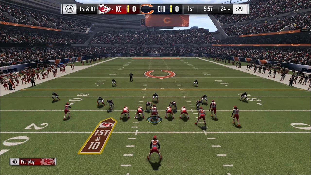 TD Charles vs Chicago Madden NFL 17