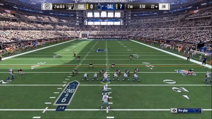 TD Elliott vs Oakland Madden NFL 17