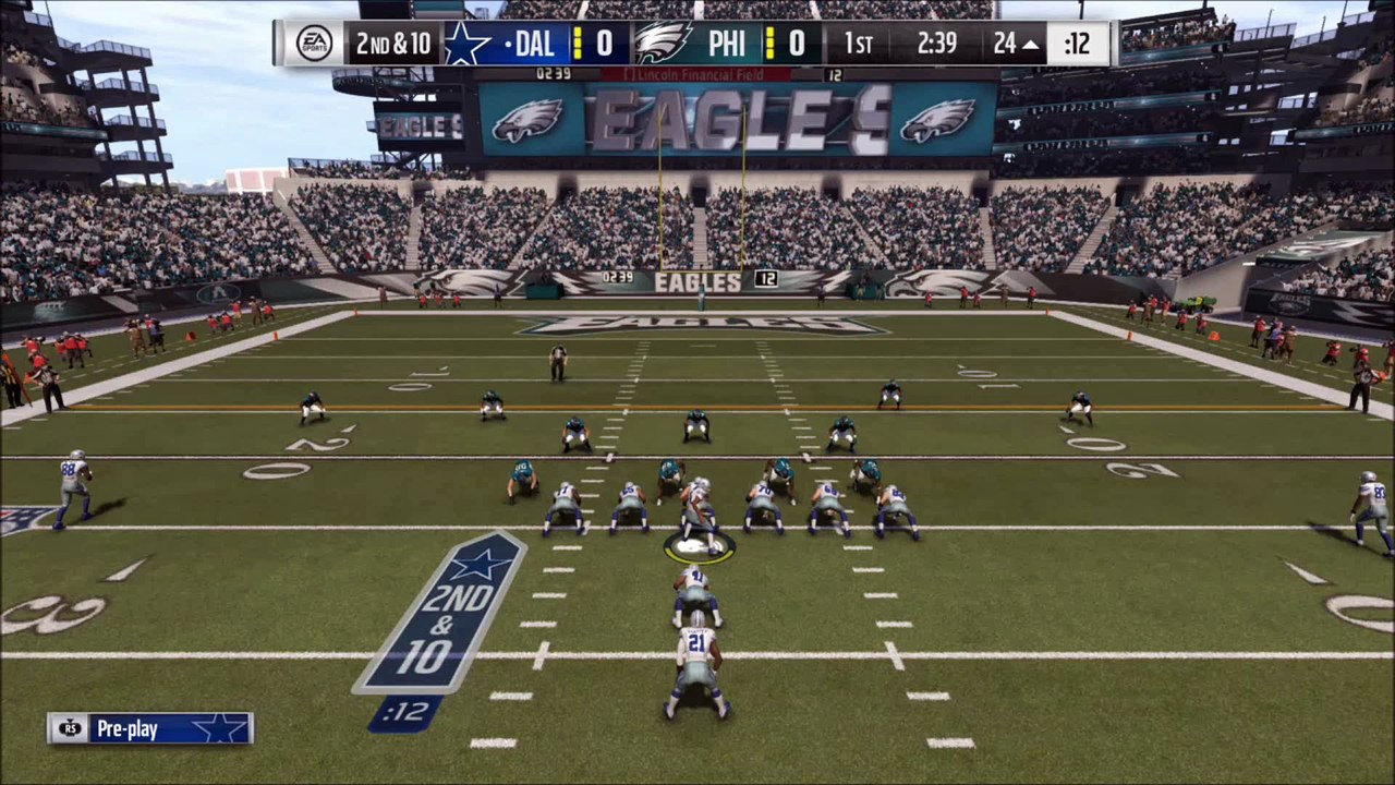 TD Elliott vs Philadelphia Madden NFL 17
