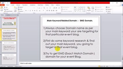 Domain Name For Event Blog