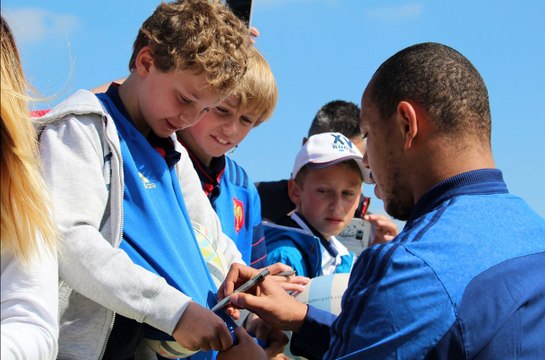 XV de France : Bain de foule à Granville