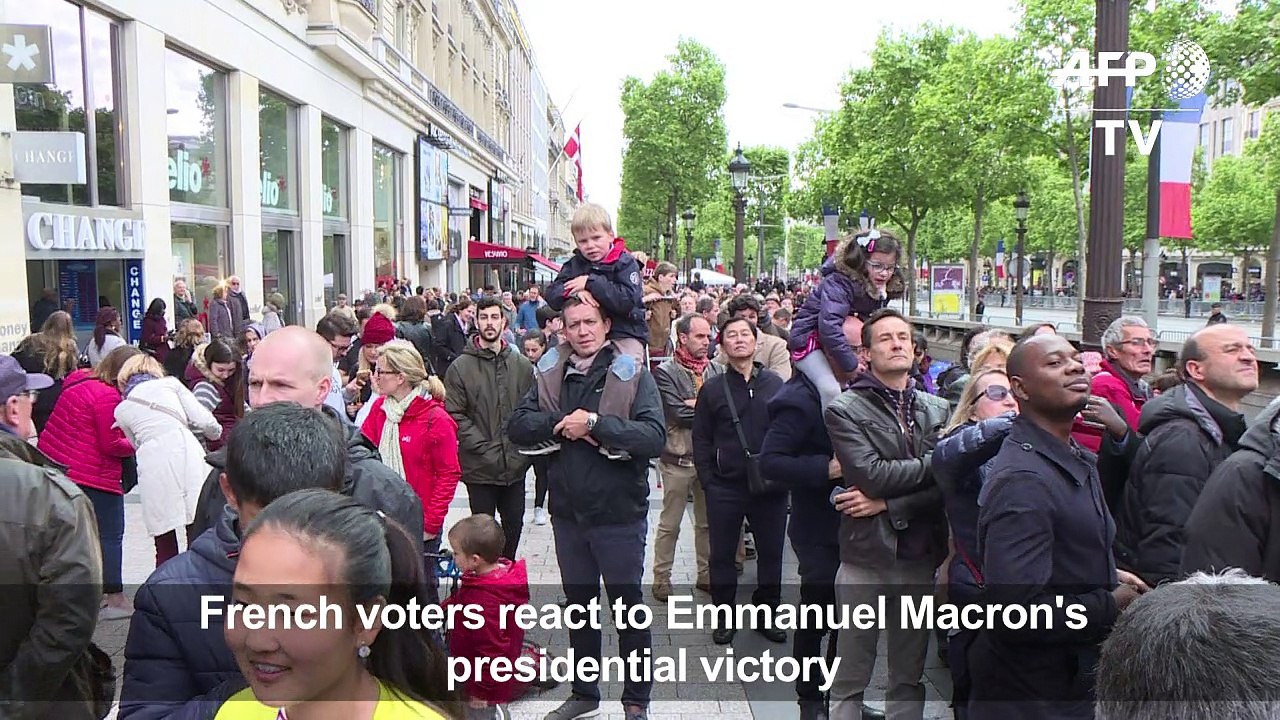 French voters react one day after Macron victory