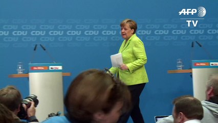 Merkel, fortalecida con triunfo de su partido en el norte alemán