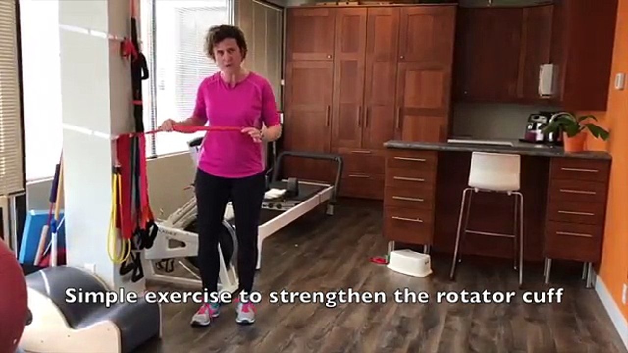 Simple Rotator Cuff Exercise For Strengthening The Shoulder