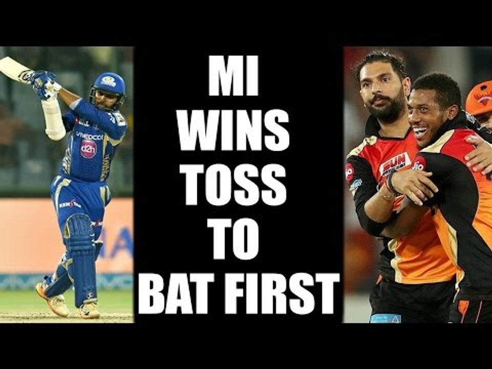 IPL 10 : Mumbai Indian wins toss elects to bat first | Oneindia News